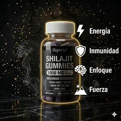 SHILAJIT GUMMIES™ - Energía Ancestral y Máximo Rendimiento Diario